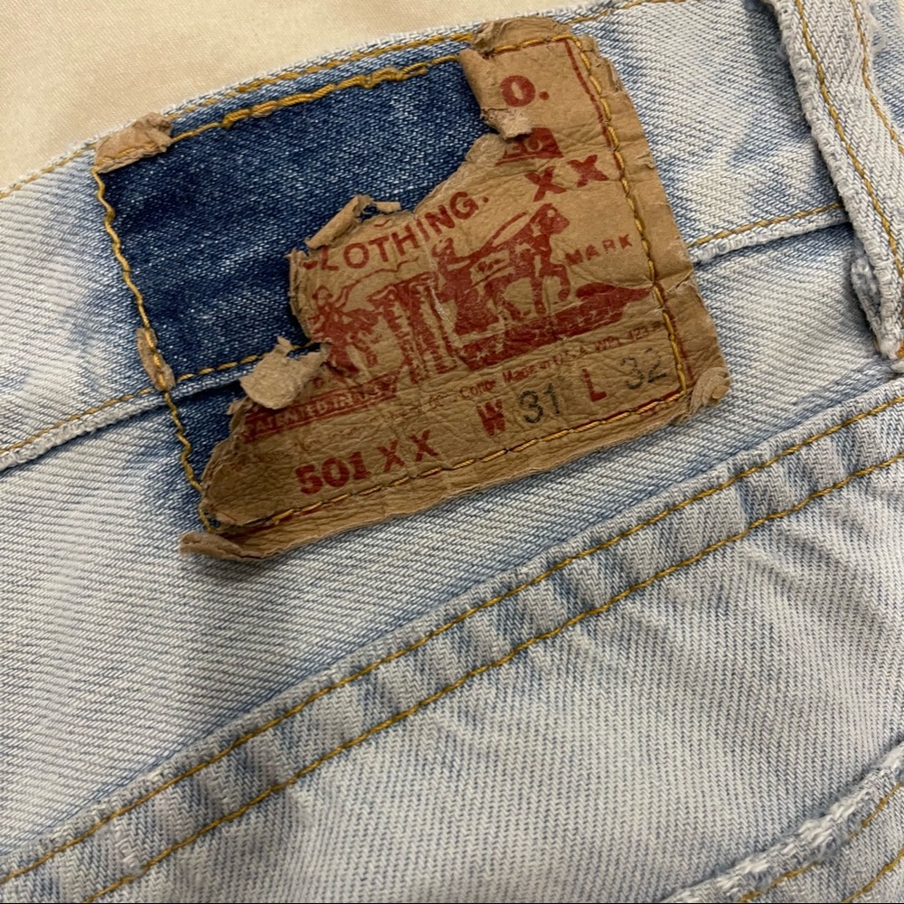 LEVIS 501 DISTRESS SHORTS - Picture 4 of 6